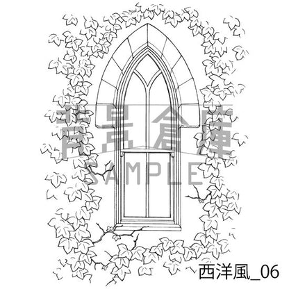 西洋風_セット10（窓）