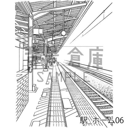 駅_セット1（ホーム）