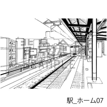 駅_セット1（ホーム）