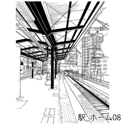 駅_セット1（ホーム）