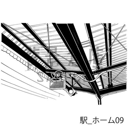 駅_セット1（ホーム）