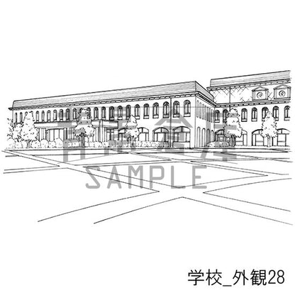 学校の校舎外観です。