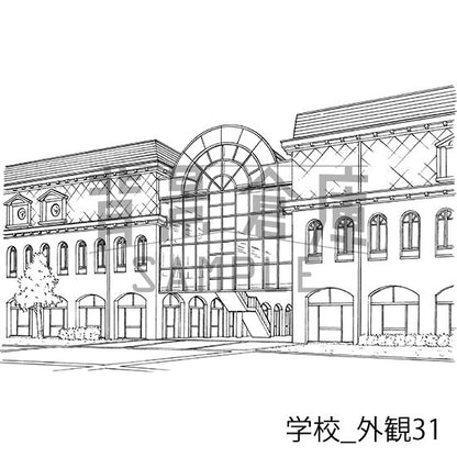 学校の校舎外観です。