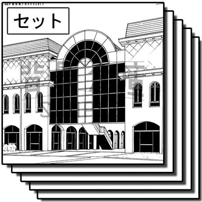校舎外観のセットです。（8枚組）