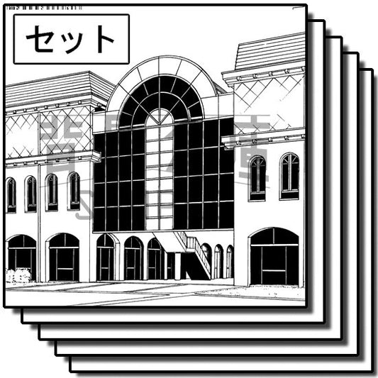 校舎外観のセットです。（8枚組）