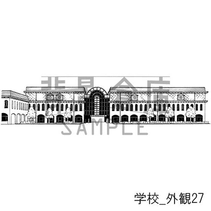 学校_セット24（外観）