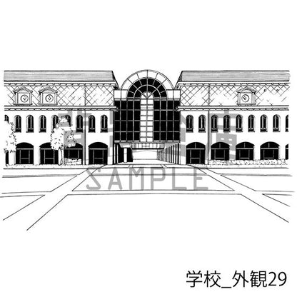 学校_セット24（外観）