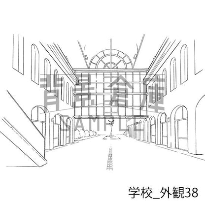 学校の校舎外観です。