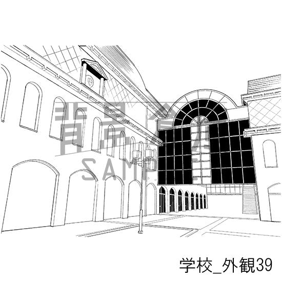 学校_セット25（外観）