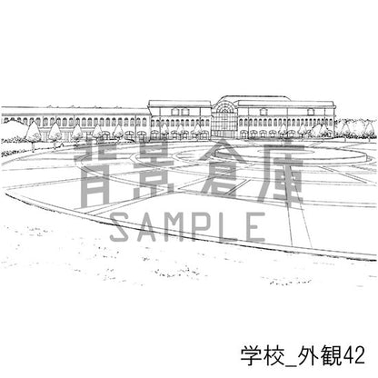 学校_セット25（外観）