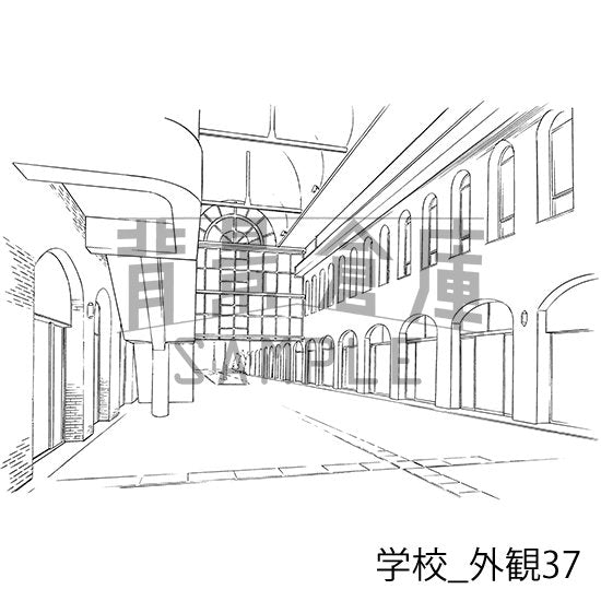 学校_セット25（外観）