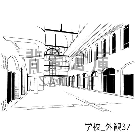 学校_セット25（外観）