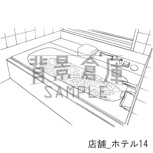 リゾートホテルの背景です。