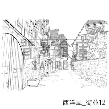 西洋風_セット11（街並）