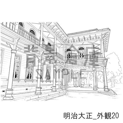 明治大正の背景集_セット6（外観）
