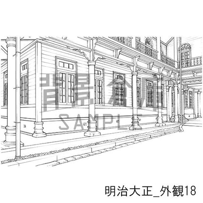 明治大正の背景集_セット6（外観）