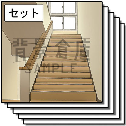 カラーの学校セットです。（5枚組）