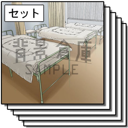 カラーの学校セットです。（5枚組）