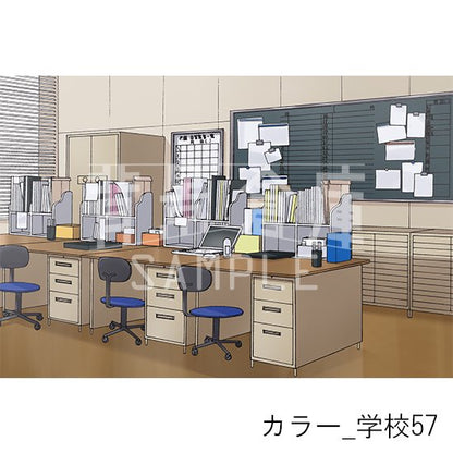 カラー背景集_セット12（学校）