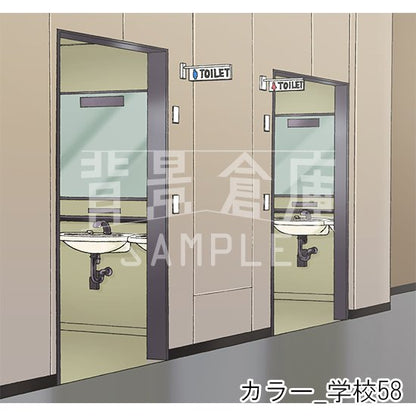 カラー背景集_セット12（学校）