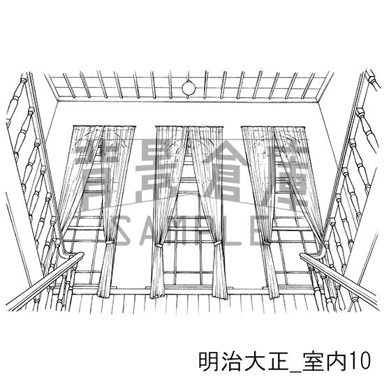 明治大正風建物の室内です。