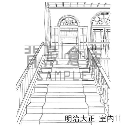 明治大正風建物の室内です。