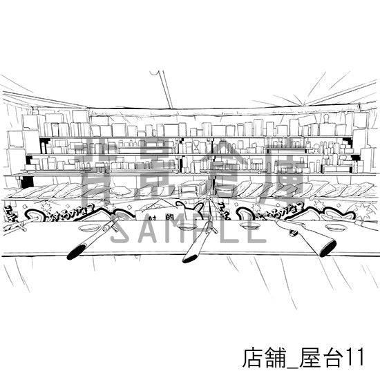 店舗の背景集_セット10（屋台）