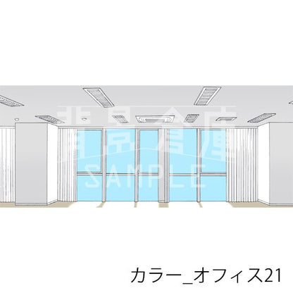 カラー背景集_セット17（オフィス）