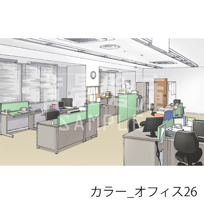 カラー背景集_セット18（オフィス）