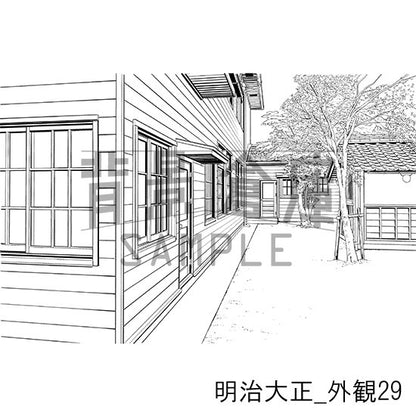 明治大正の背景集_セット8（外観）