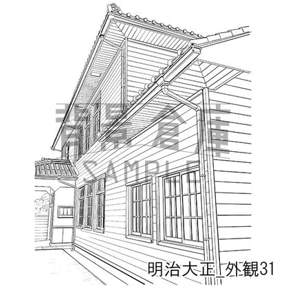 明治大正の背景集_セット8（外観）