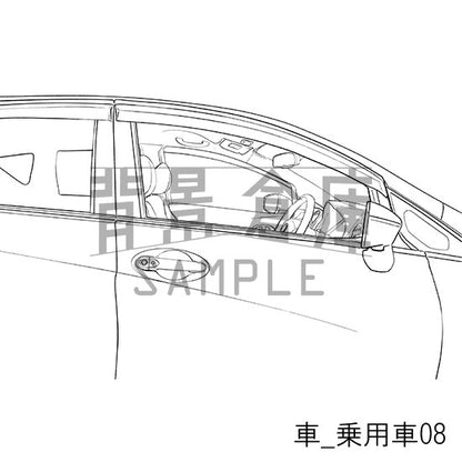 車の背景集_セット1（乗用車）