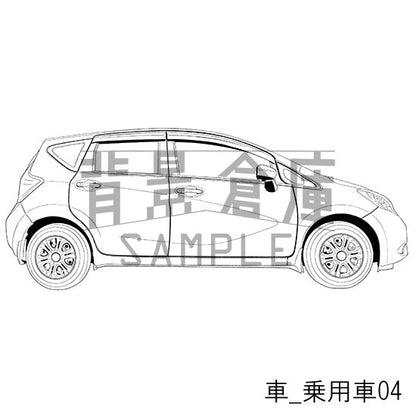 車の背景集_セット1（乗用車）