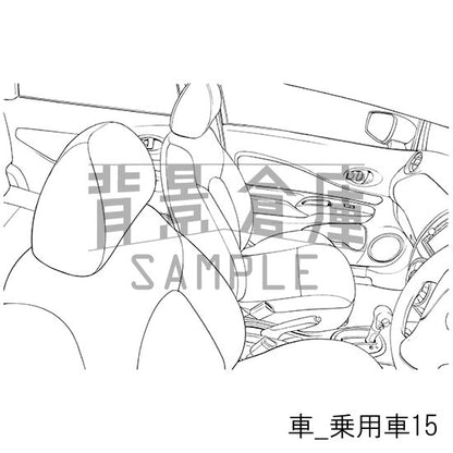 車の背景集_セット2（乗用車）