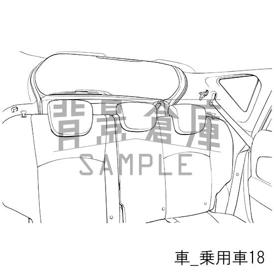 車の背景集_セット2（乗用車）