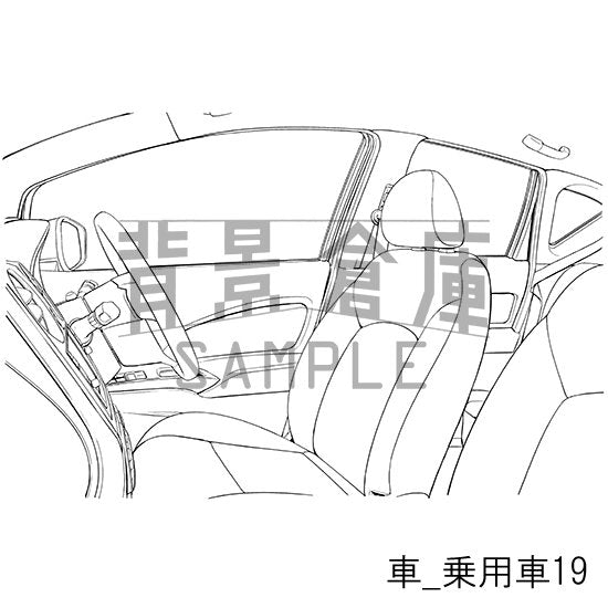 車の背景集_セット2（乗用車）