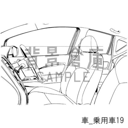 車の背景集_セット2（乗用車）