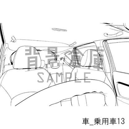 車の背景集_セット2（乗用車）