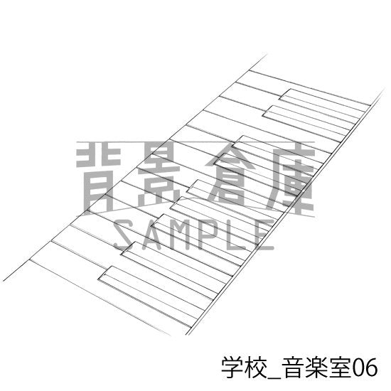 学校の背景集_セット27（音楽室）