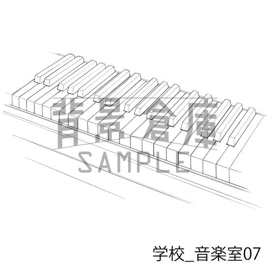 学校の背景集_セット27（音楽室）