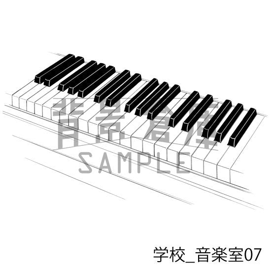 学校の背景集_セット27（音楽室）