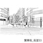 繁華街の背景集_セット9（街並）