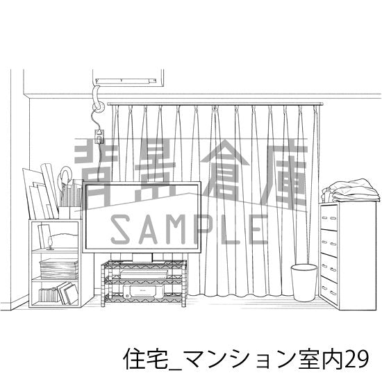 マンションの室内の背景です。