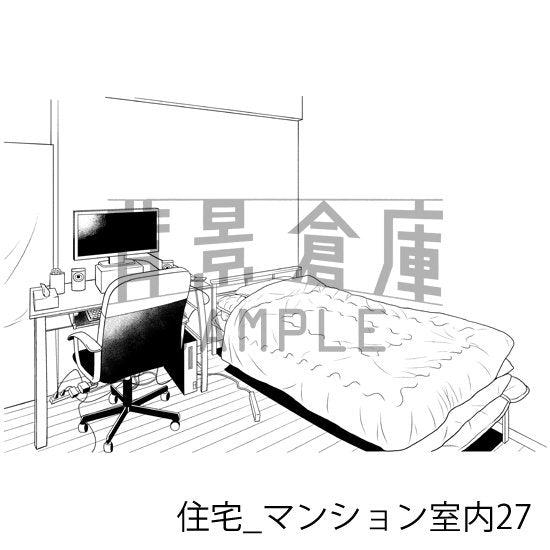 住宅の背景集_セット19（マンション室内）