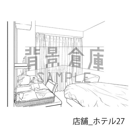 店舗の背景集_セット12（ホテル）