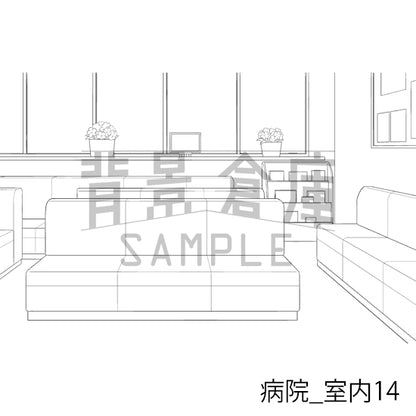 病院_背景素材集3（室内）_トーン