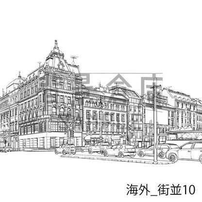 海外の背景です。