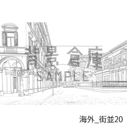 海外の背景集_セット4（街並）