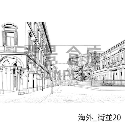 海外の背景集_セット4（街並）