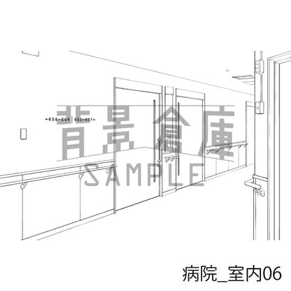 病院の室内です。